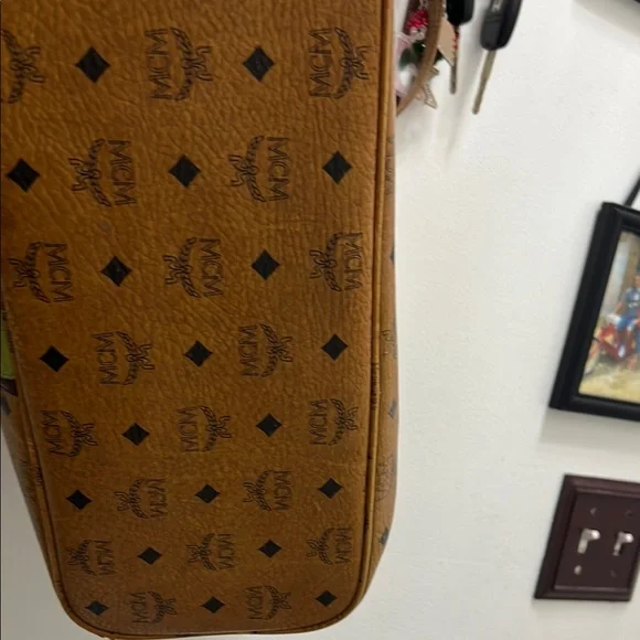 MCM Brown and Green Tote Bag - Picture 12 of 16